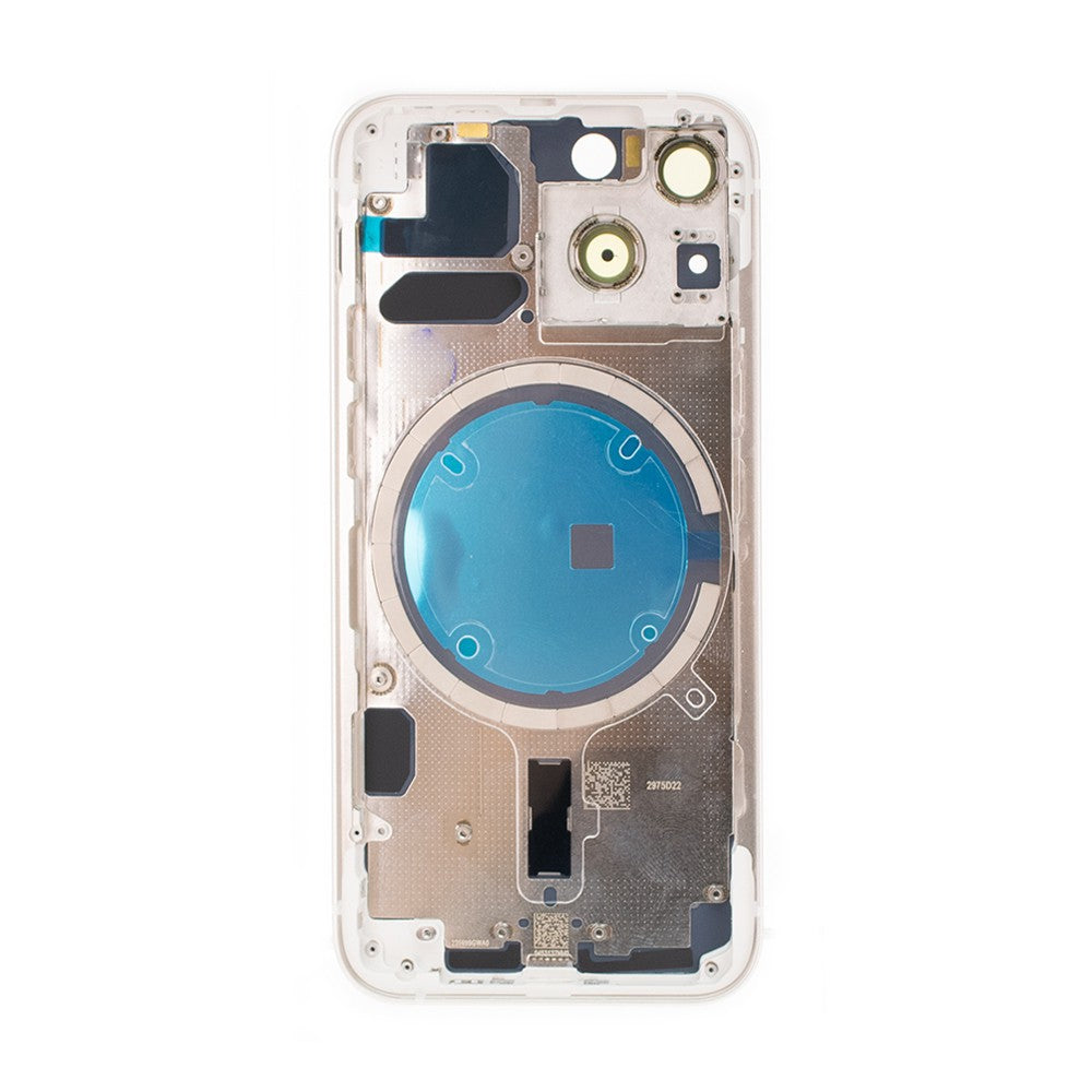 Rear Housing for iPhone 13 mini (NO LOGO)-White Rear Housing for iPhone 13 mini (NO LOGO)-White